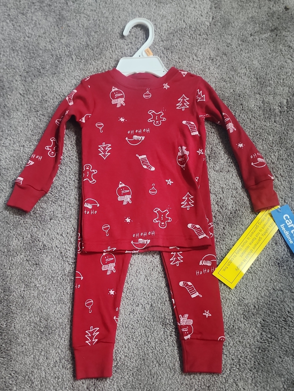 Carter"s Red Holiday Pajama Set - Cozy Two-Piece 12M